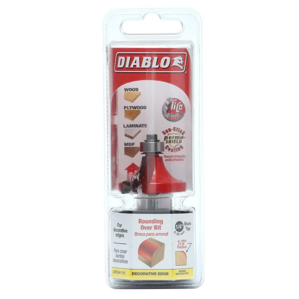Diablo 1/2 in. Radius Rounding Over Router BitDR34116 The Home Depot