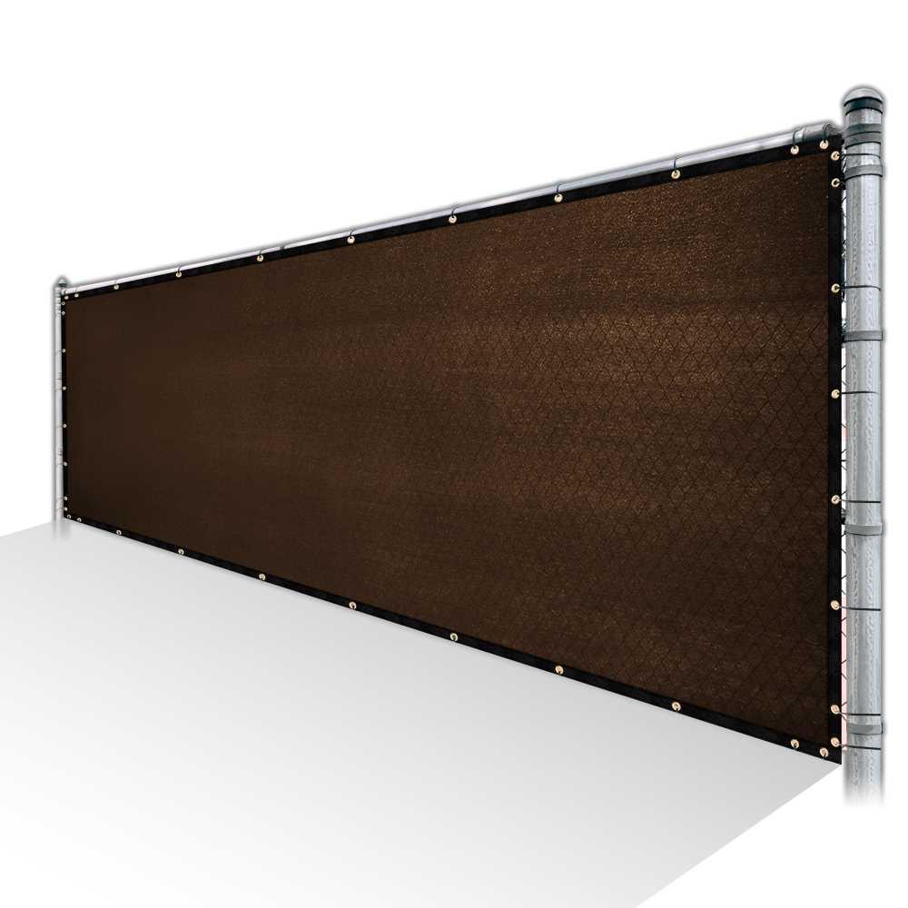 COLOURTREE 5 ft. x 50 ft. HeavyDuty PLUS Brown Privacy Fence Screen