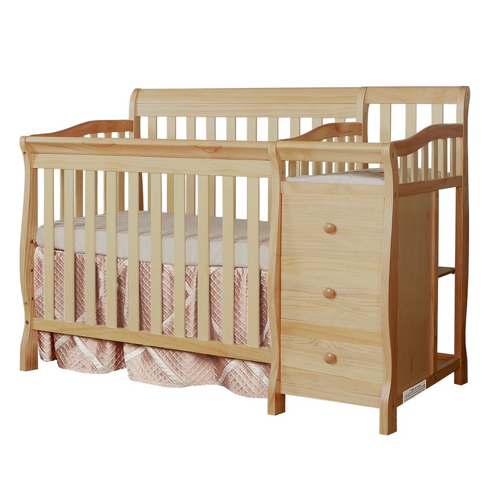 Dream On Me Jayden 4in1 Natural Mini Convertible Crib And Changer629N The Home Depot