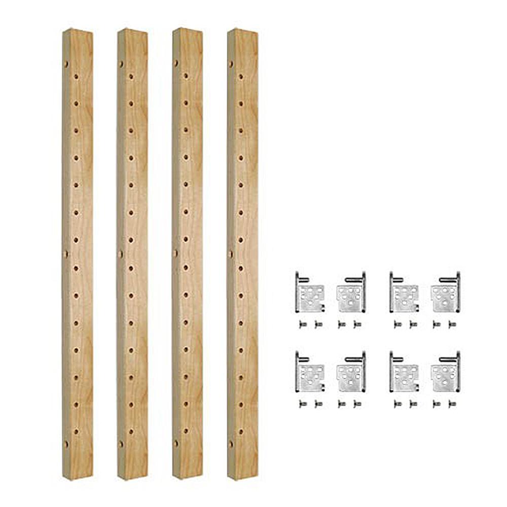 Century Components 2Shelf 28 in. L x 21/2 in. W Maple Pilaster Kit