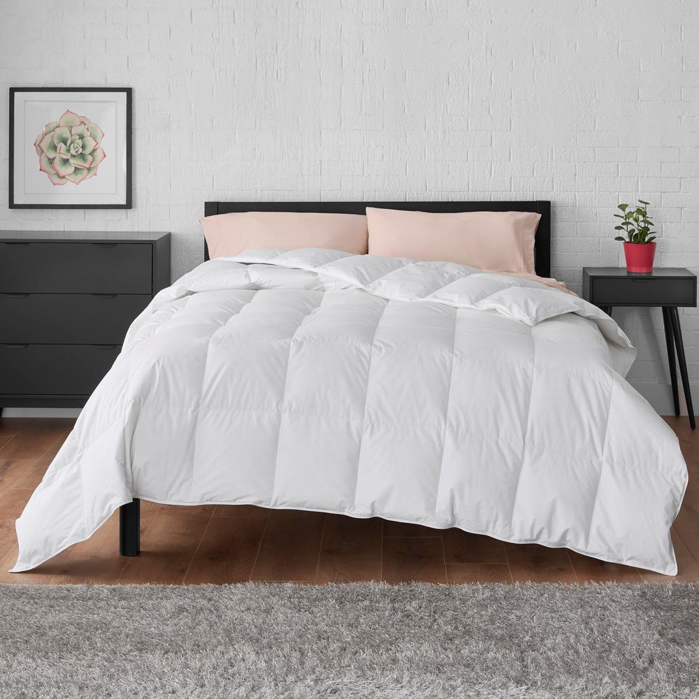 Stylewell Down Feather Blend Cotton White Full Queen Comforter - Living Quarters Loft Bedding Gray Stylewell Down Feather Blend Cotton White Full Queen Comforter - Living Quarters Loft Bedding Gray