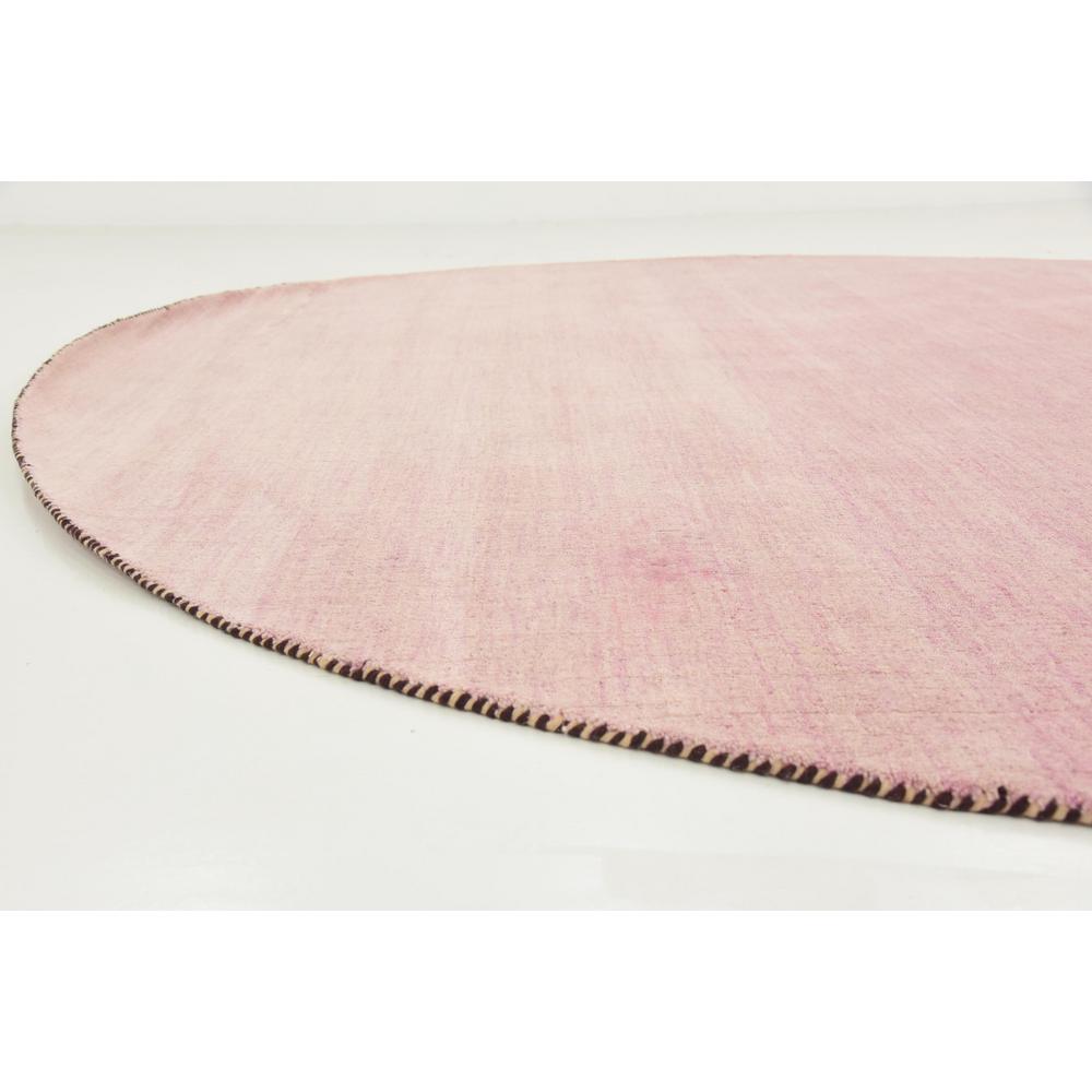 Unique Loom Solid Gava Pink 9 10 X Round Rug 3125189
