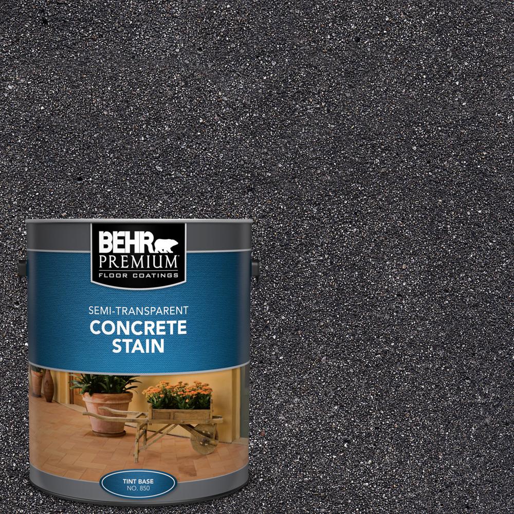 Behr Premium 1 Gal Stc 35 Dark Coal Semi Transparent Flat Interior Exterior Concrete Stain
