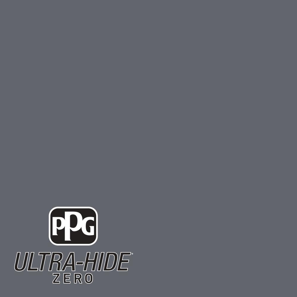 Ppg 1 Gal Hdpcn39d Ultra Hide Zero Dark Grey Silk Eggshell Interior Paint Hdpcn39dz 01e The Home Depot
