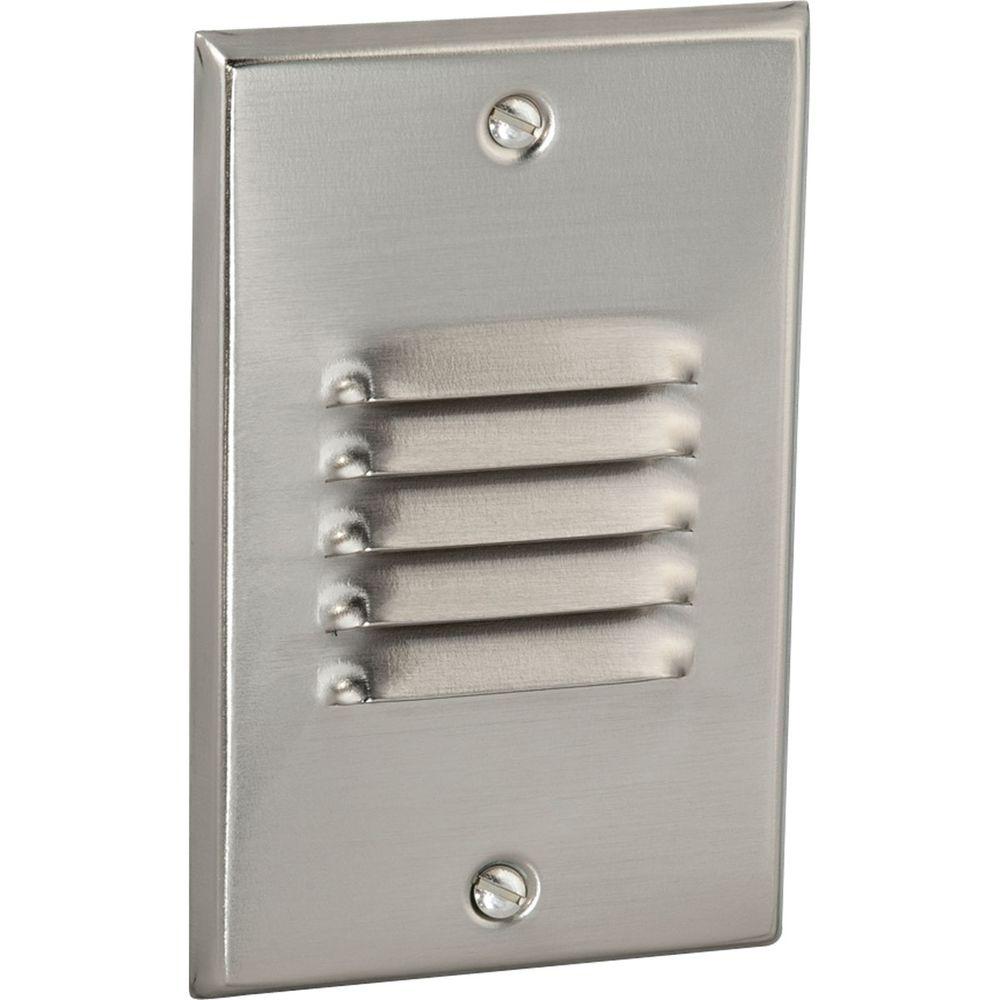 Progress Lighting 1 Light Brushed Nickel Led Step Wall Progress Lighting 1 Light Brushed Nickel Led Step Wall