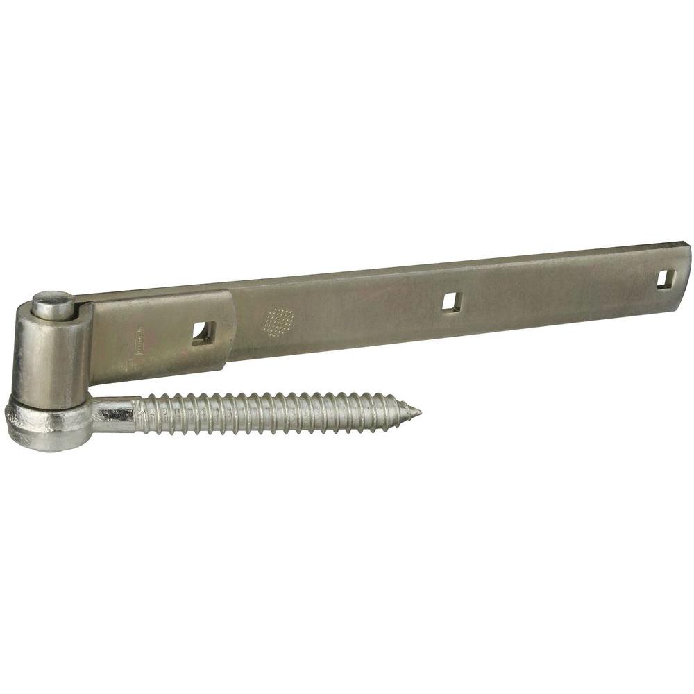 National Hardware 16 in. ZincPlated Gate Screw Hook/Strap Hinge