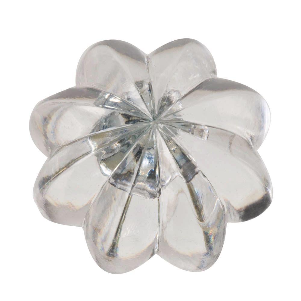 Crown Bolt Mirror Rosette Bud Clear With 3 4 In Stud 83348 The Crown Bolt Mirror Rosette Bud Clear With 3 4 In Stud