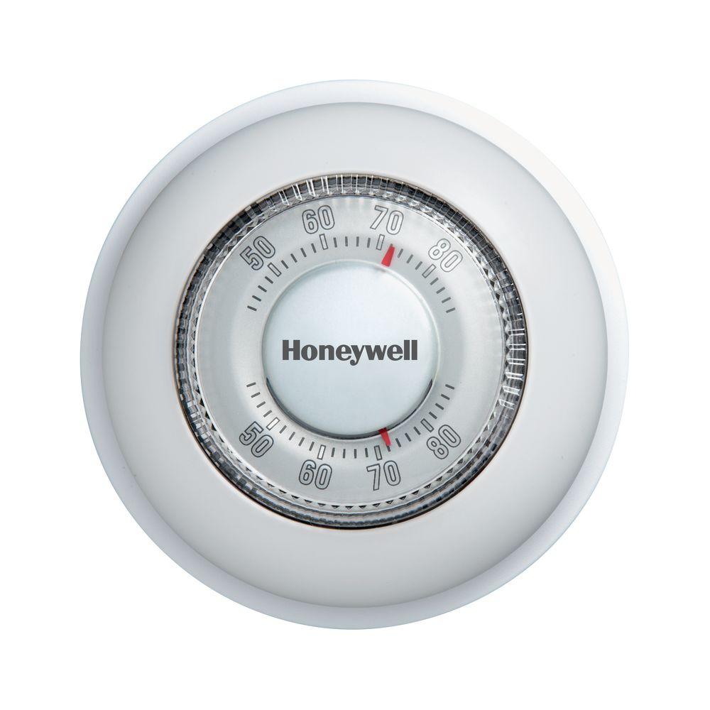 Honeywell Round Mechanical Thermostat Heat OnlyCT87K The Home Depot