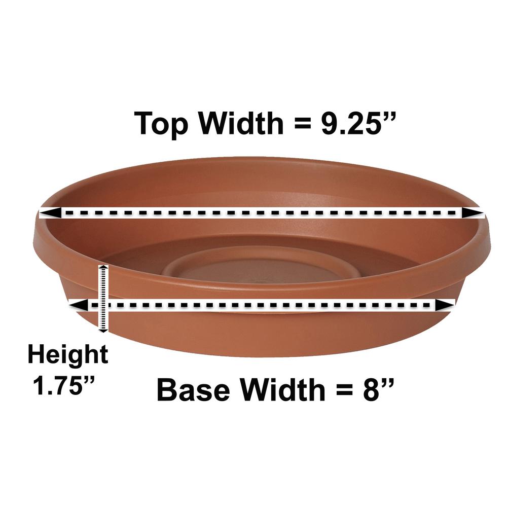 Bloem Terra Plant Saucer Tray 9 in Terra Cotta2051010C