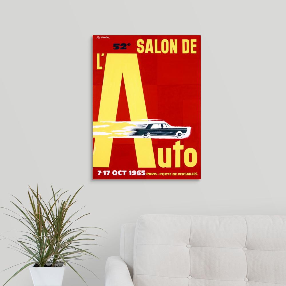 Greatbigcanvas Salon De Lauto 1965 Vintage Poster By Pierre