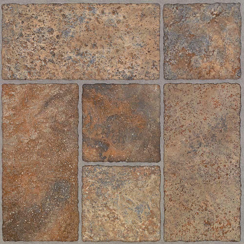 Trafficmaster Bodden Bay 12 In X Terra Cotta L And Stick Vinyl Tile 30 Sq Ft Case 26294061 The Home Depot Trafficmaster Bodden Bay 12 In X, Stick On Tile Flooring Home Depot