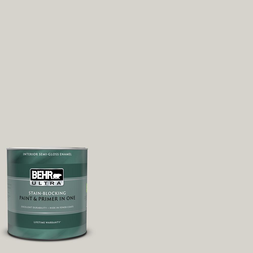 BEHR ULTRA 1 qt. PPU2510 Soft Secret SemiGloss Enamel Interior Paint