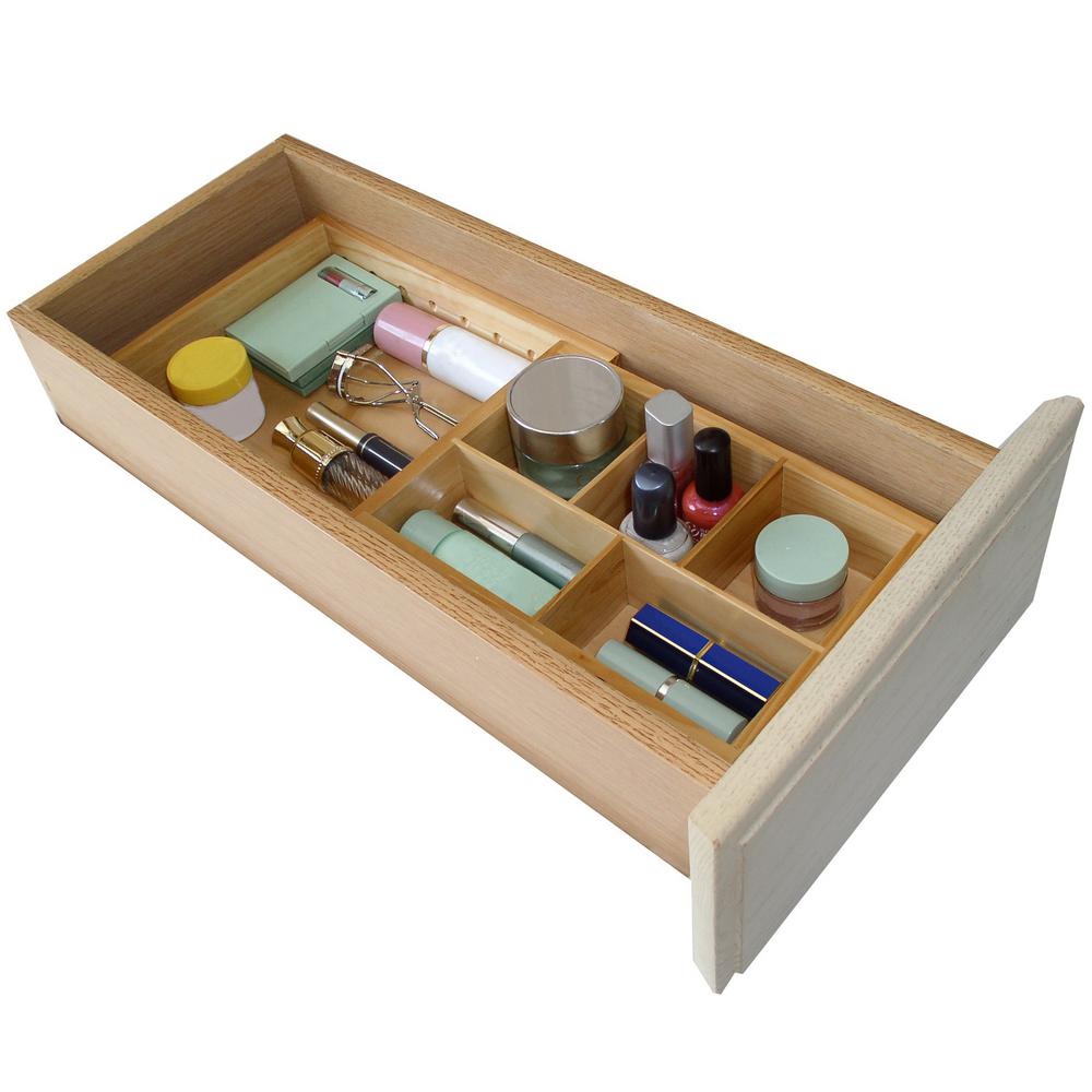 UPC 666190001397 product image for Natural Wood Expandable Small Drawer Organizer, Tan | upcitemdb.com