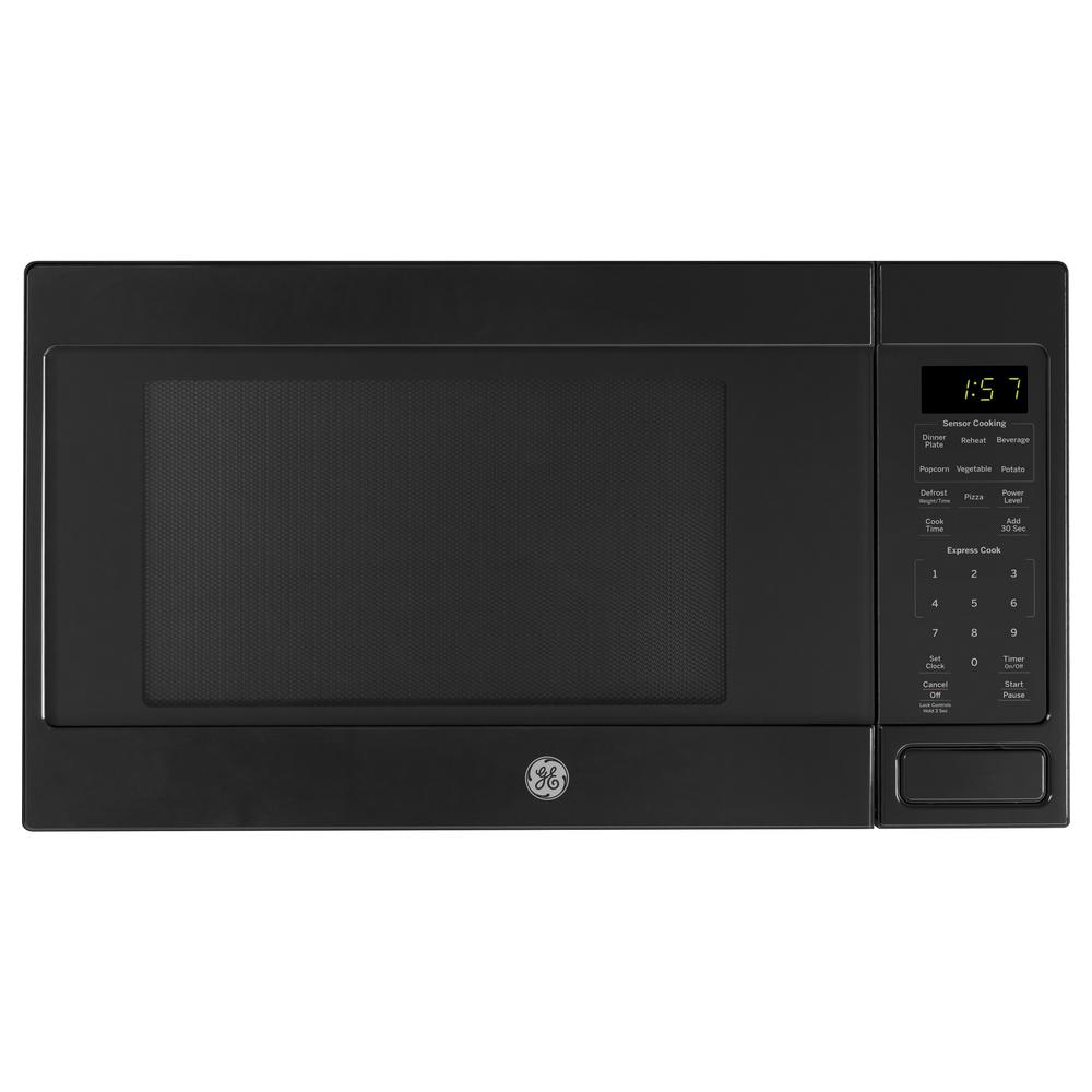 Ge 1 6 Cu Ft Countertop Microwave In Black With Sensor Cooking Ge 1 6 Cu Ft Countertop Microwave In