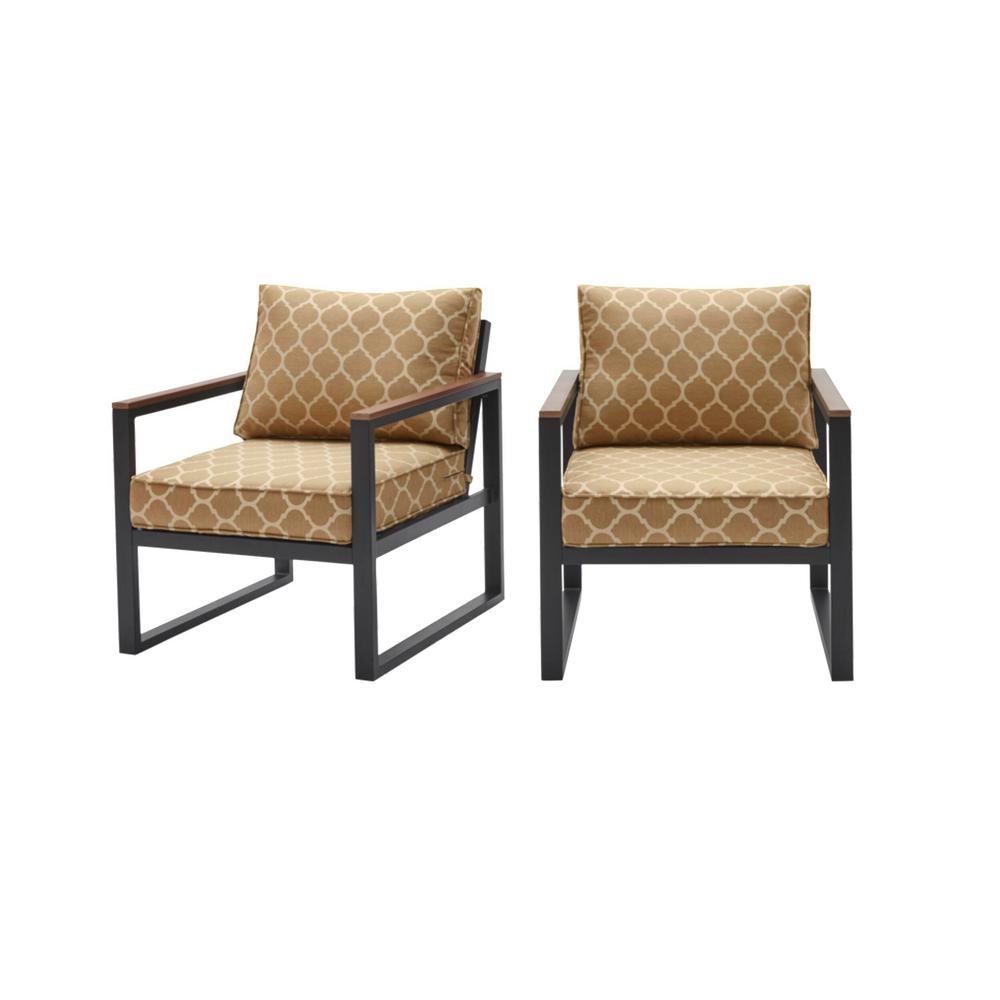 Hampton Bay West Park Black Aluminum Outdoor Patio Lounge Chair With Cushionguard Toffee Trellis Tan Cushions 2 Pack H143 01524900 The Home Depot - West Park Black Aluminum Outdoor Patio Sectional Sofa Seating Set With Cushionguard White Cushions Hampton Bay West Park Black Aluminum Outdoor Patio Lounge Chair With Cushionguard Toffee Trellis Tan Cushions 2 Pack H143 01524900 The Home Depot - West Park Black Aluminum Outdoor Patio Sectional Sofa Seating Set With Cushionguard White Cushions