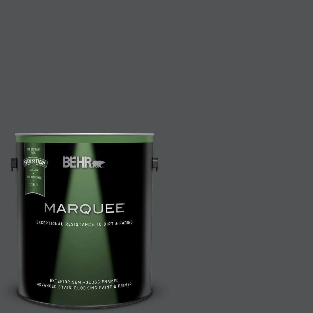 BEHR MARQUEE 1 gal. PPU2501 Carbon Copy SemiGloss Enamel Exterior