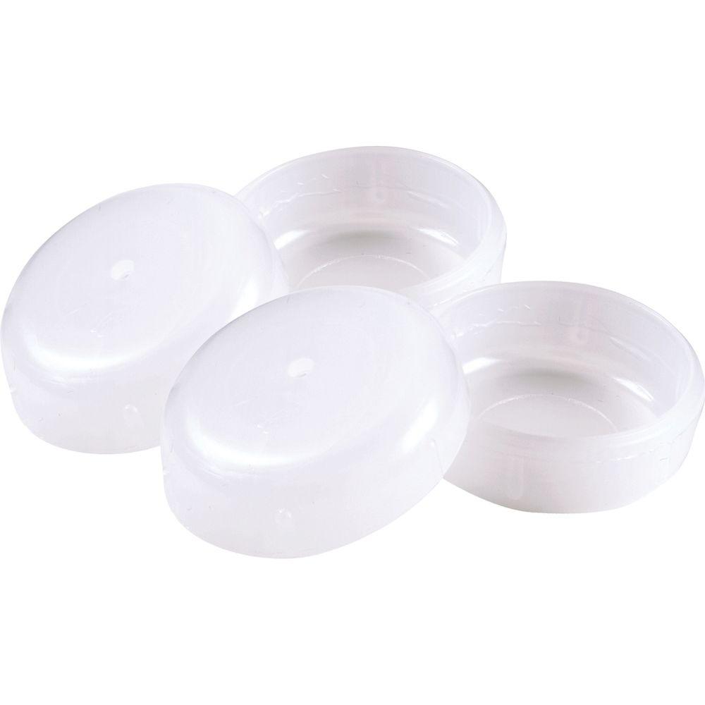 Shepherd 1 1 2 In White Plastic Insert Patio Cups 4 Per Pack 3040s The Home Depot