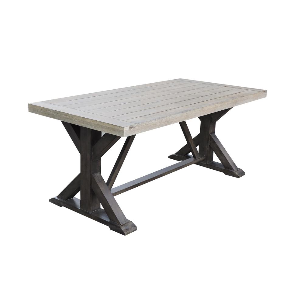 Hampton Bay Farmhouse Patio Dining Table Patio Furniture