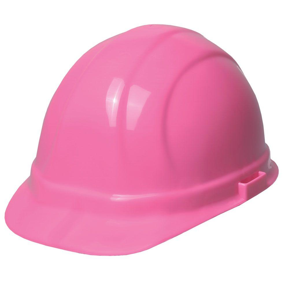 pink safety hard hat