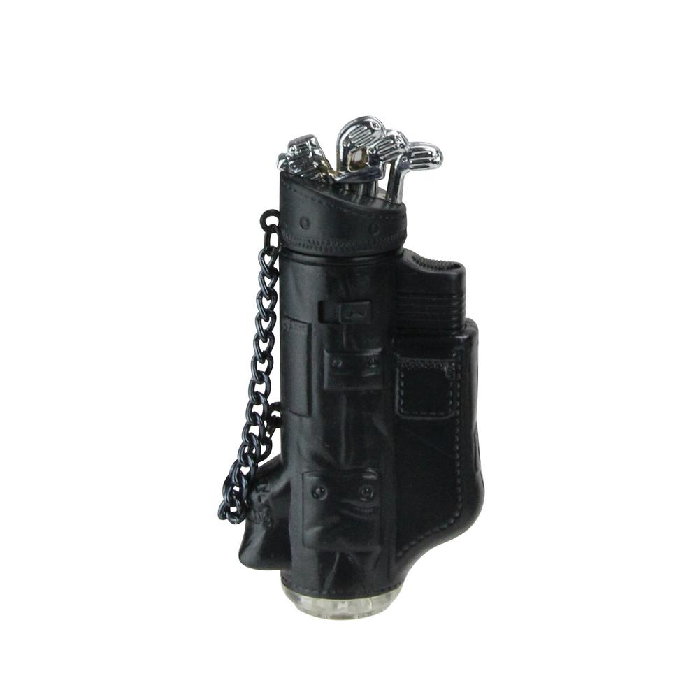 Black And Silver Golf Bag Blow Torch Refillable Versatile Lighter In Gift Box The Home Depot