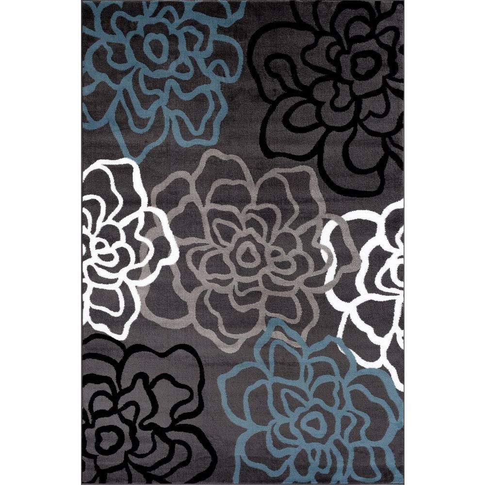 World Rug Gallery Contemporary Modern Fl Flowers Gray 3 Ft In World Rug Gallery Contemporary Modern Fl Flowers Gray 3 Ft In X 5