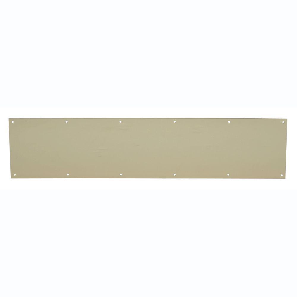 kick plate brass plates door kickplate doors depot compare bright solid hardware exterior schlage