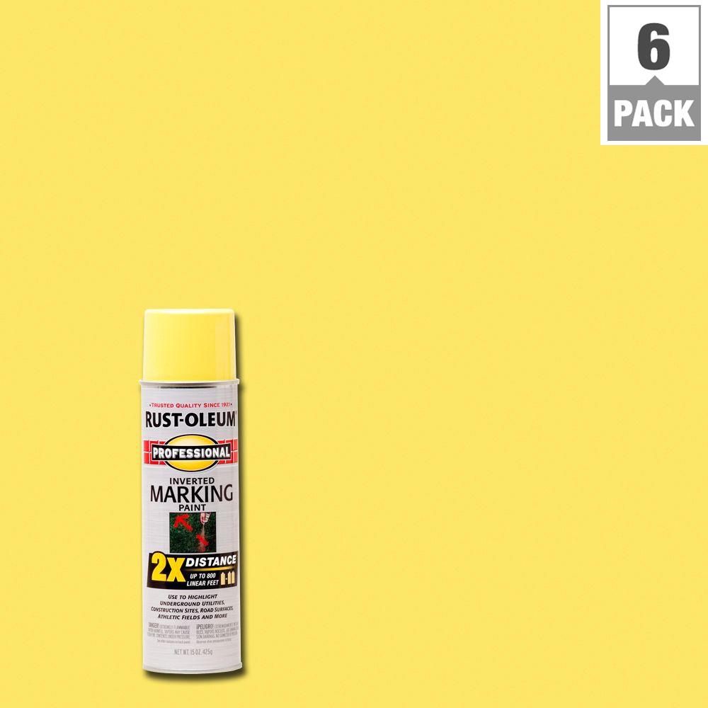RustOleum Professional 15 oz. 2X High Visibility Yellow Marking Spray