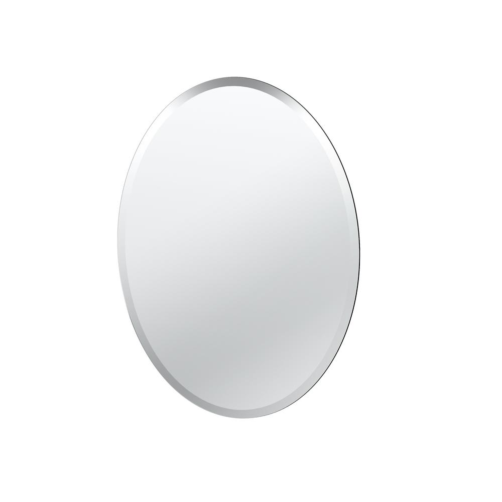 Gatco Flush Mount 26 5 In X 19 Frameless Oval Mirror 1800 Gatco Flush Mount 26 5 In X 19 Frameless Oval Mirror