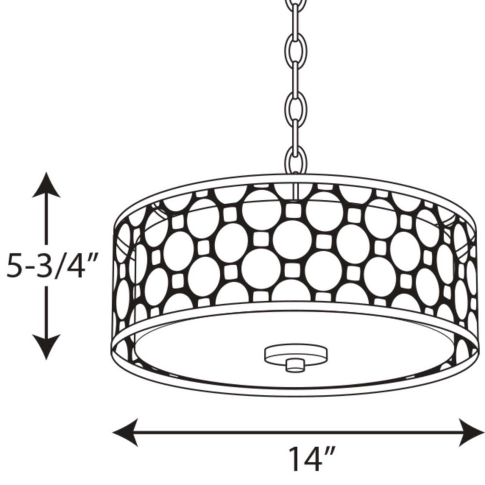 Progress Lighting P2328-2030K9 Mingle LED Flush Mount Antique Bronze