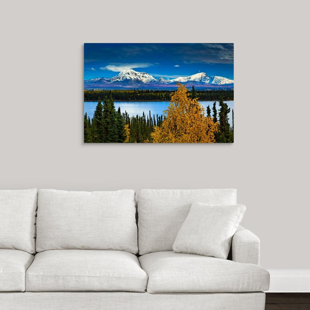 Greatbigcanvas 36 In X 24 Scenic View Of Mt Sanford And Scenic View Of Mt Sanford And