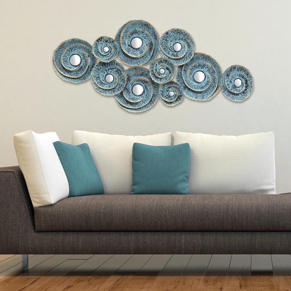 Stratton Home Decor Wall Sculptures Art The Depot Stratton Home Decor Decorative Waves Metal Wall