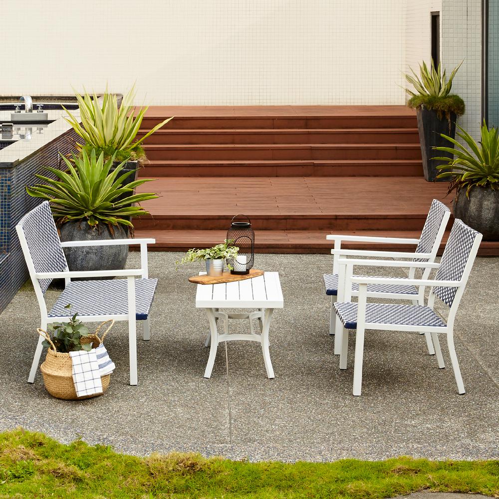 Peaktop 4 Piece Coastal Look Wicker Patio Conversation Set Pt Of0002 The Home Depot - Coastal Patio Furniture Set Peaktop 4 Piece Coastal Look Wicker Patio Conversation Set Pt Of0002 The Home Depot - Coastal Patio Furniture Set