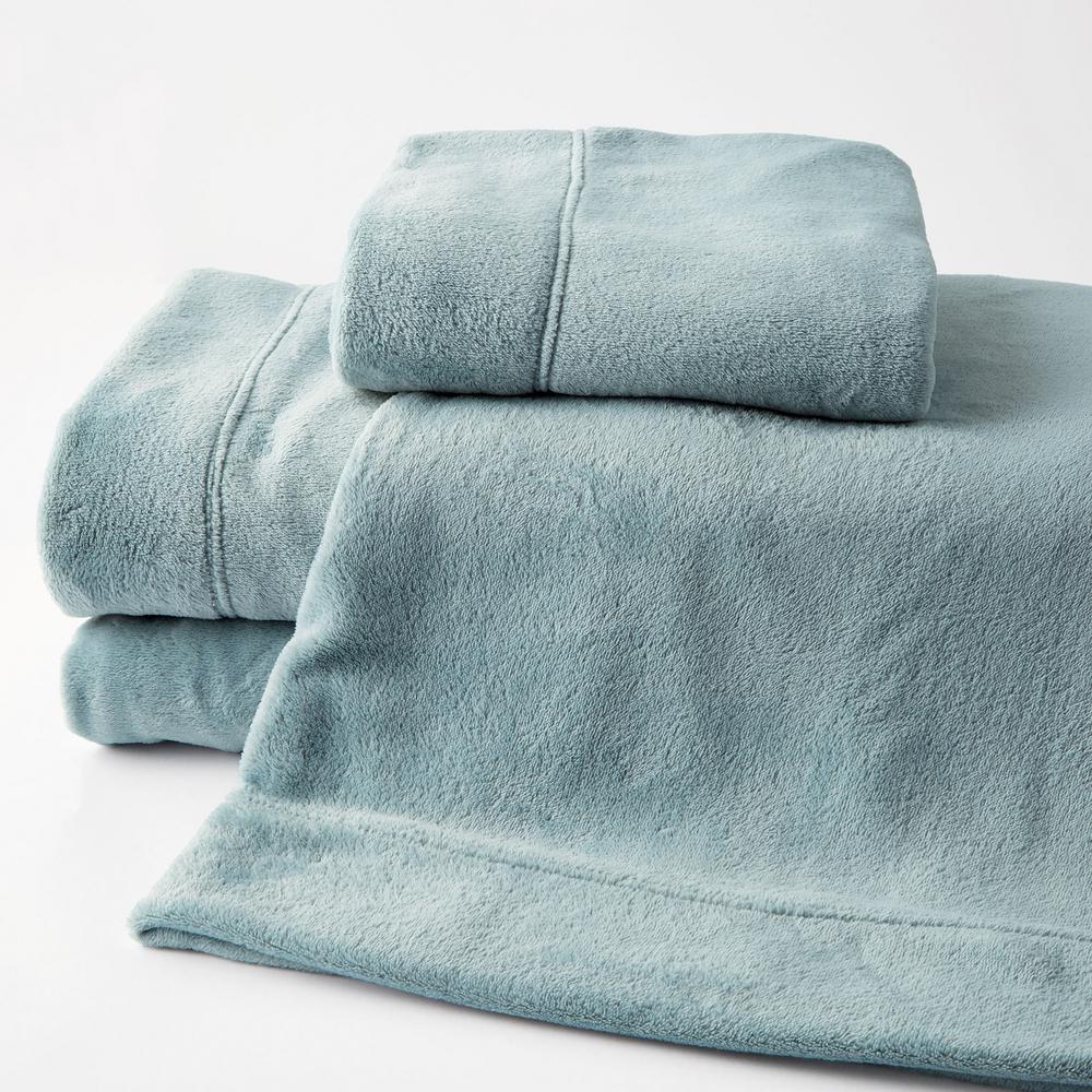 Fleece Bed Sheets Pillowcases Shams Bedding Bath The
