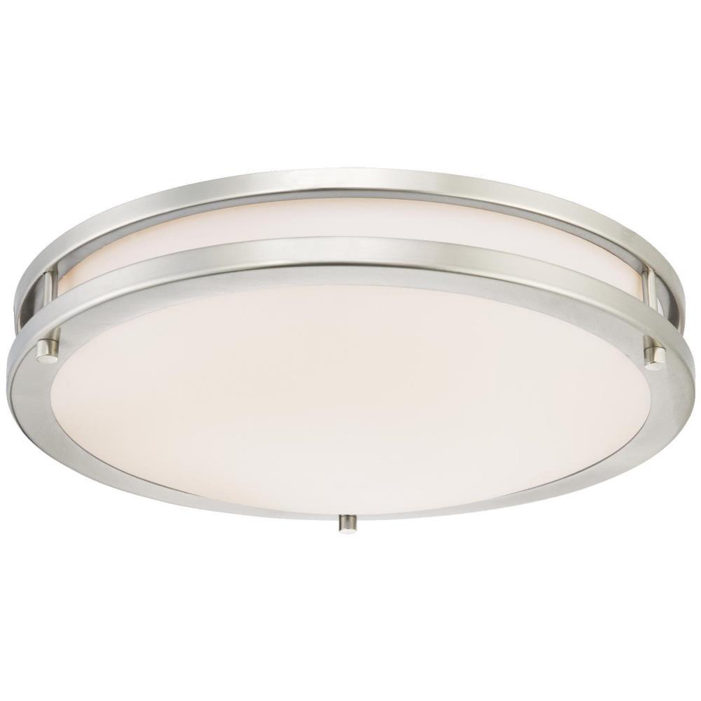 Westinghouse 100 Watt Brushed Nickel Integrated Dimmable Energy Star Led Flush Mount
