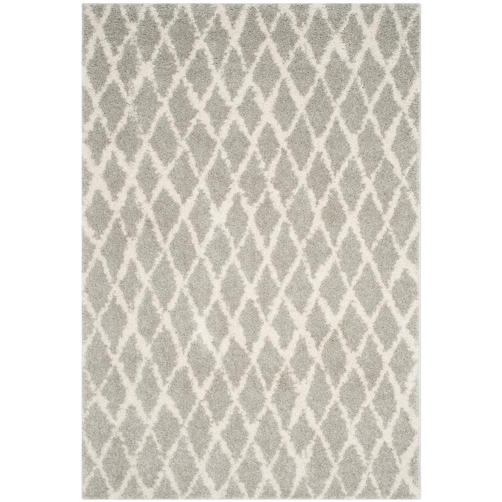 Safavieh Berber Light Gray Cream 4 Ft X 6 Area Rug