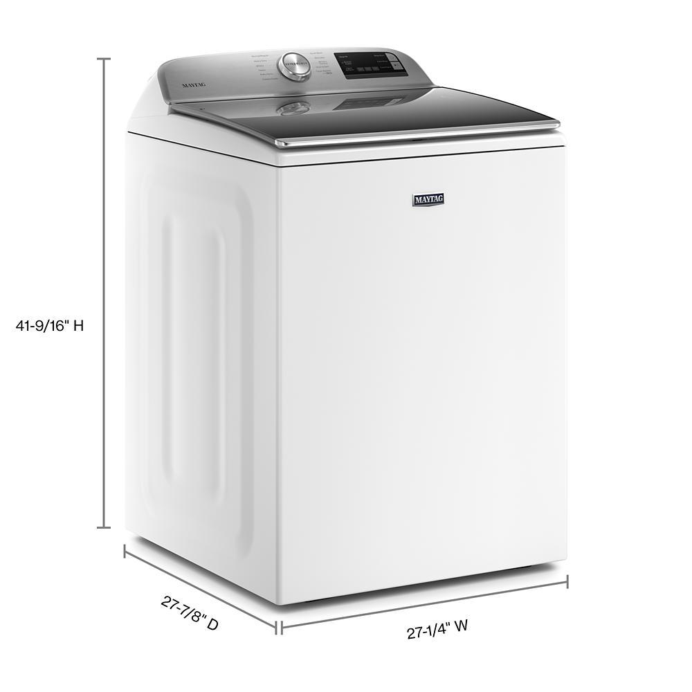 Maytag 4 7 Cu Ft Smart Capable White Top Load Washing Machine With Extra Power Button And Deep Fill Option Mvw6230hw The Home Depot