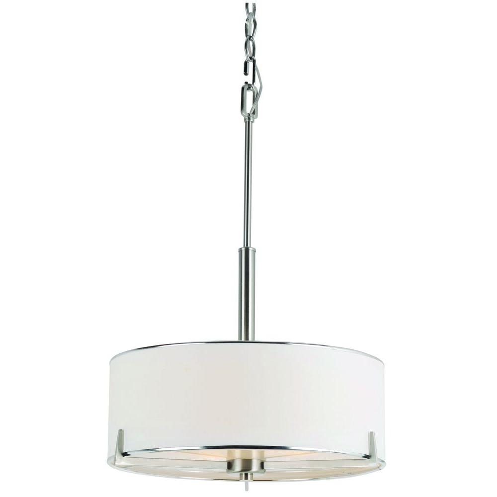 Bel Air Lighting Cabernet 3 Light Brushed Nickel Incandescent Bel Air Lighting Cabernet 3 Light Brushed Nickel Incandescent Ceiling Pendant 1050 Bn The Home Depot