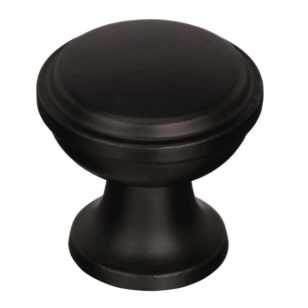 Amerock Westerly 13/16 in (30 mm) Diameter Black Bronze Knob