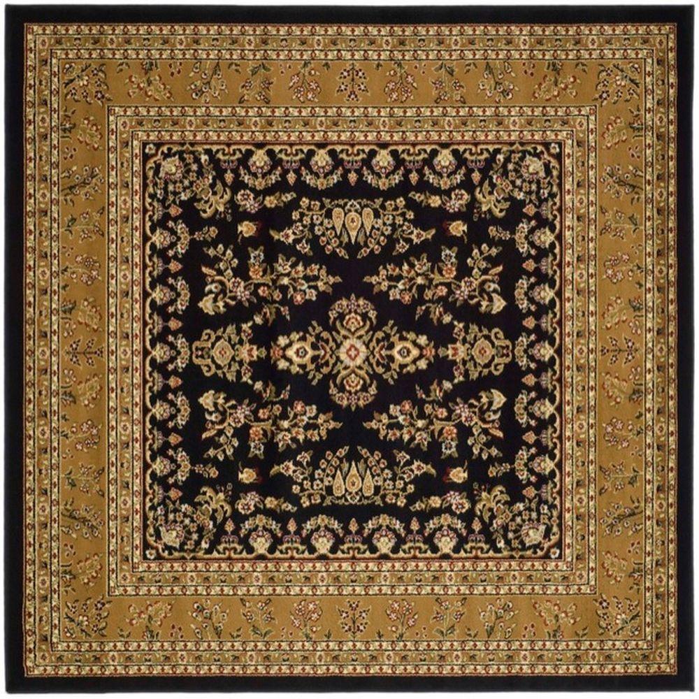 Safavieh Lyndhurst Black Tan 6 Ft X 6 Ft Square Area Rug Lnh331d 6sq The Home Depot