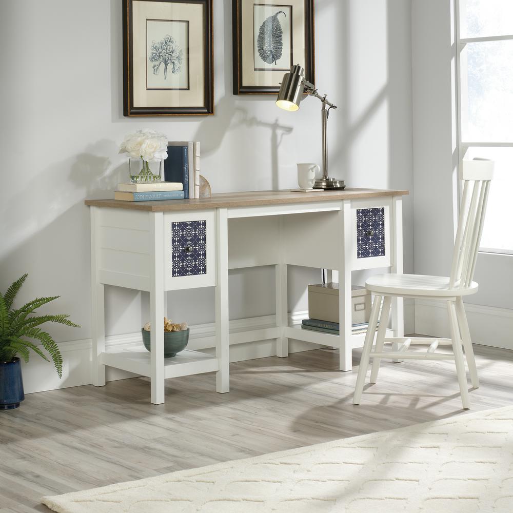 Sauder Cottage Road Soft White Desk 424152 The Home Depot