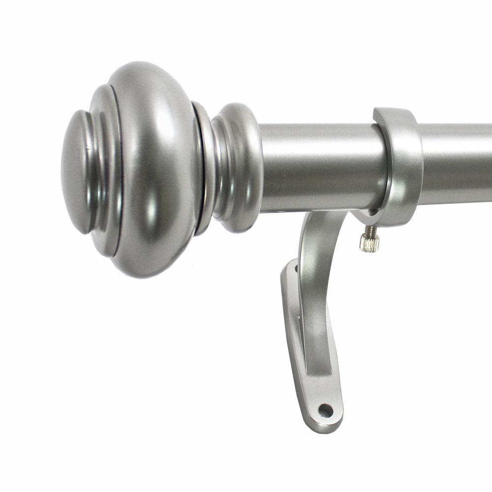 Decopolitan 36 In 72 1 Antique Silver Urn Single Rod Set Decopolitan 36 In 72 1 Antique Silver Urn Single Rod