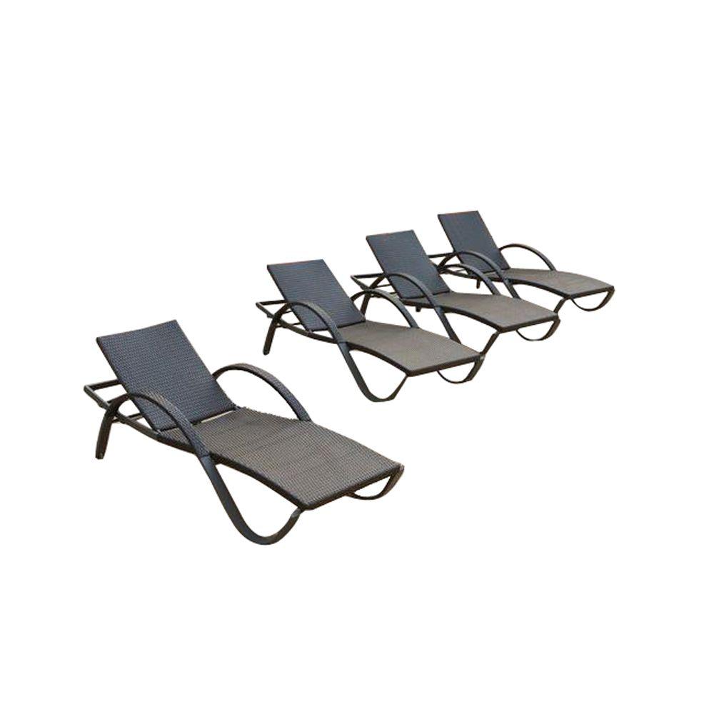 Rst Brands Deco 4 Piece Wicker Outdoor Chaise Lounge Op Peal Dec 4e Rst Brands Deco 4 Piece Wicker Outdoor Chaise Lounge