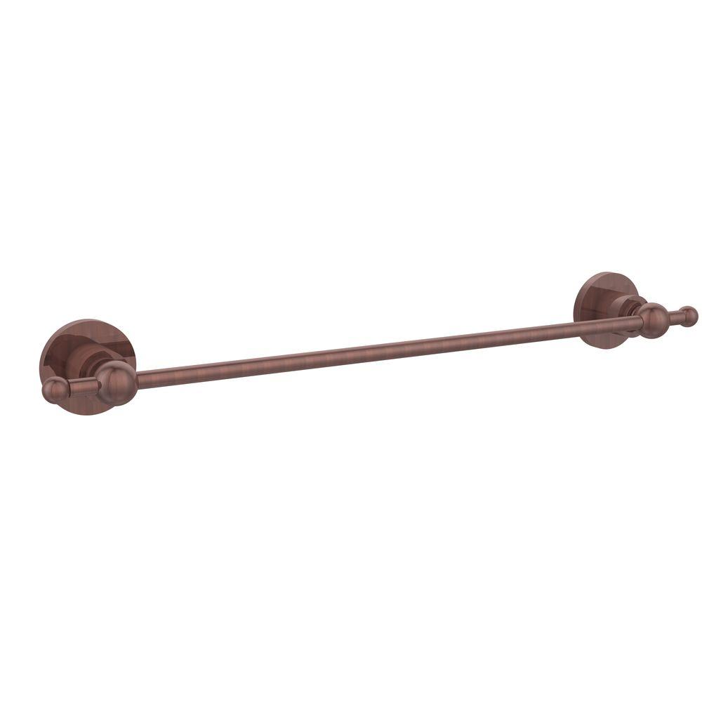 Allied Brass Astor Place Collection 24 in. Towel Bar in Antique Copper ...