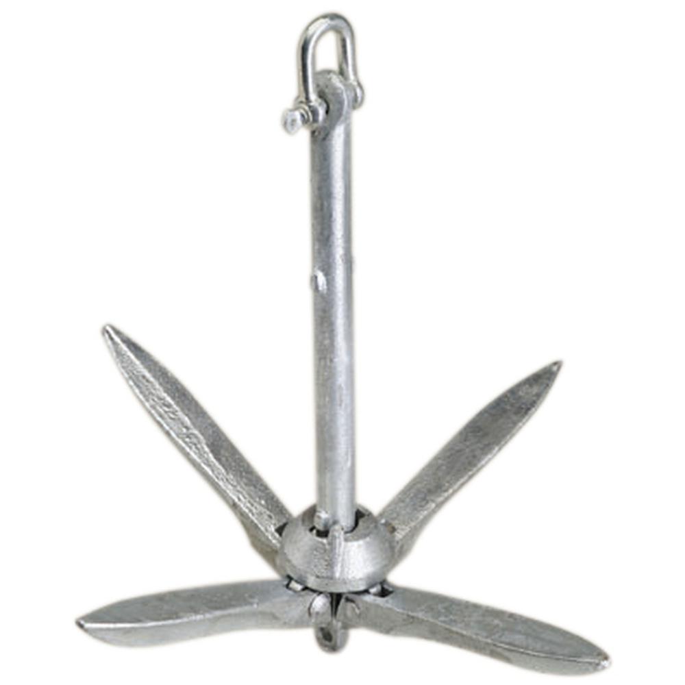 UPC 022697000026 product image for Attwood 3 lbs. Grapnel Folding Anchor Galvanized | upcitemdb.com