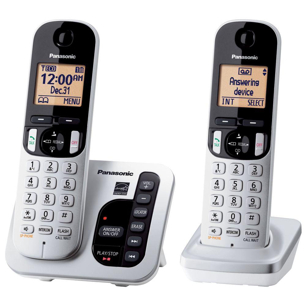 Panasonic 2 Handset Expandable Digital Cordless Answering System Kx Panasonic 2 Handset Expandable Digital Cordless Answering System