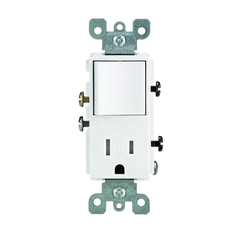 Leviton Decora 15 Amp Tamper Resistant Combo Switch and ... 5625 wiring diagram leviton 