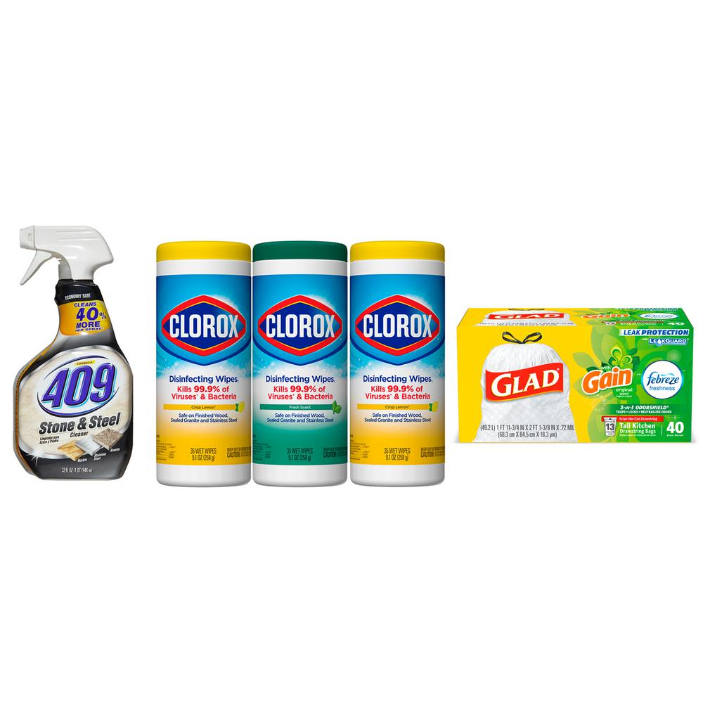 kitchen cleaning supplies