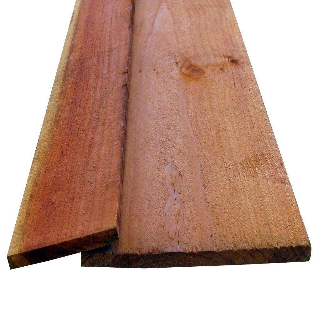 Redwood Rough Board (Common: 11/16 in. x 11-1/2 in. x 8 ft.; Actual: 0.