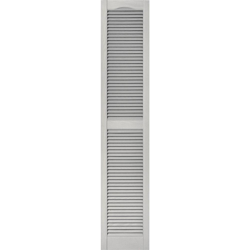 Bright White 12W x 67H Builders Edge Shutters Per Pair 117
