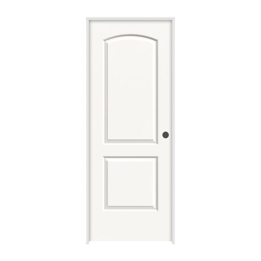 Jeld Wen 24 In X 80 In Continental White Painted Left Hand Smooth Molded Composite Mdf Single Prehung Interior Door